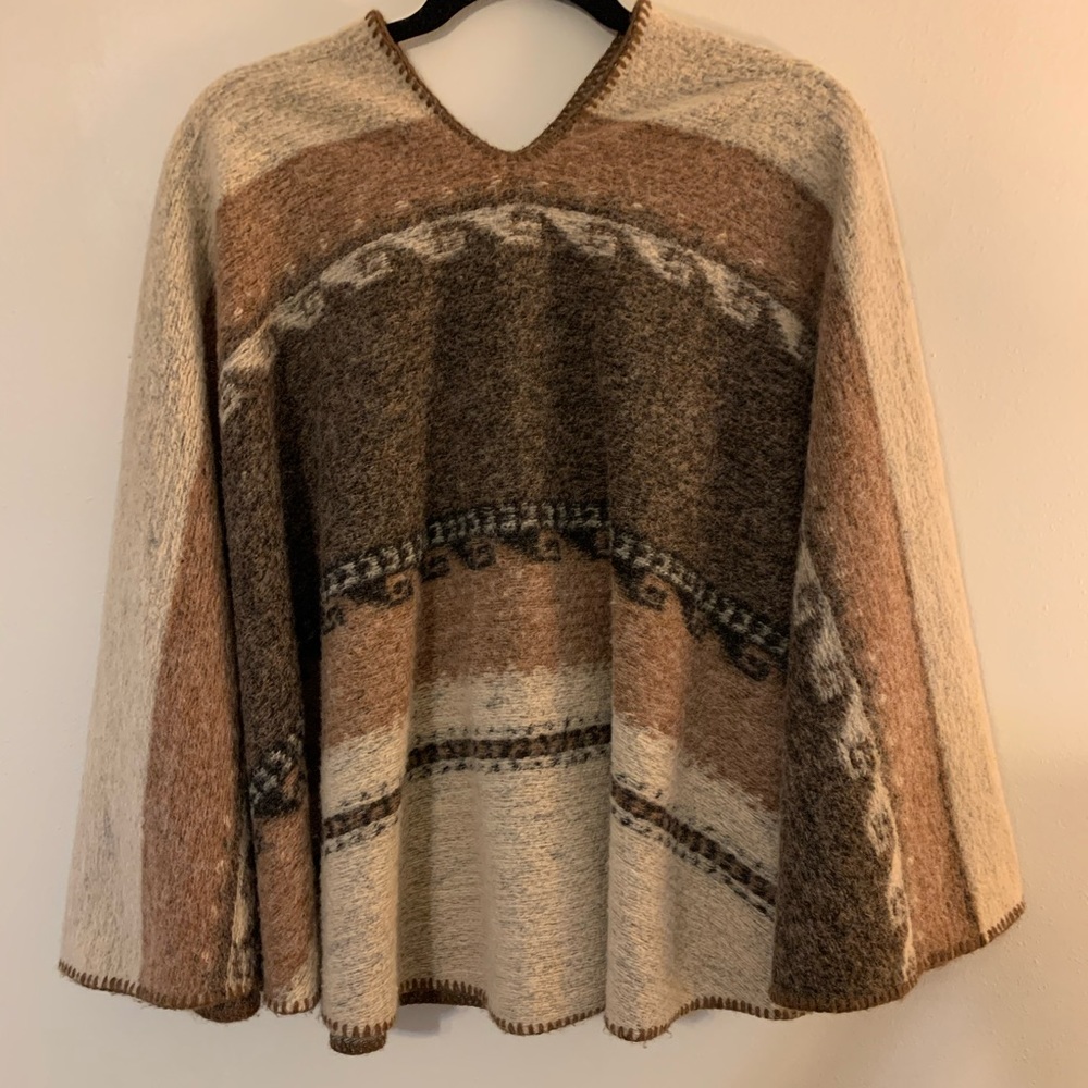 Italian Mohair Southwestern cape/poncho